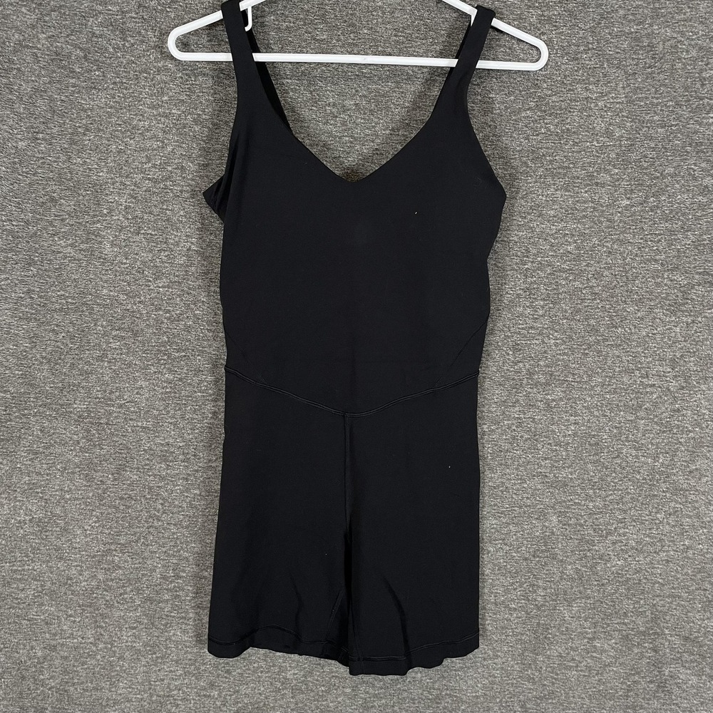 Lululemon Jumper Womens Size XXS/XS Black V Neck Sleeveless One Piece Athletic